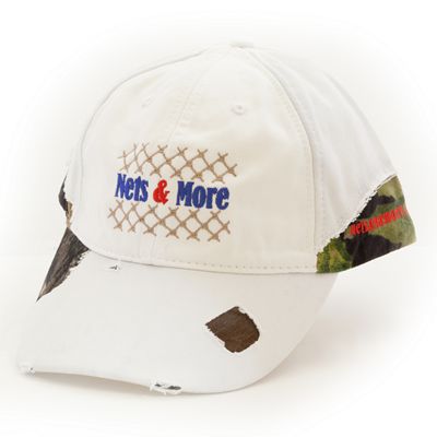 Nets & More Hat Frayed White