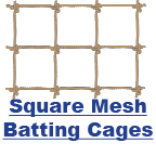 Square Mesh Batting Cages